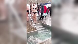 ICEBATH §10.20 Winter ♥️ swimming 2024 / КРЕЩЕНСКИЕ купания #bikini | КРЕЩЕНИЕ #EPIPHANY Baptism