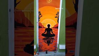 Buddha Painting for Yoga fitness studio #shorts #reels #painting