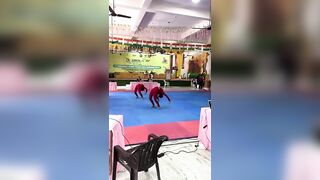 Rythmic Yoga at 4th women’s National Yogasana Sports Championship 2023-24 at Amroha , Pradesh.