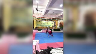 Rythmic Yoga at 4th women’s National Yogasana Sports Championship 2023-24 at Amroha , Pradesh.