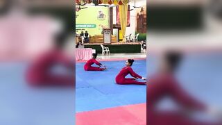 Rythmic Yoga at 4th women’s National Yogasana Sports Championship 2023-24 at Amroha , Pradesh.