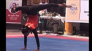 Artistic Yoga at 4th women’s National Yogasana Sports Championship 2023-24 at Amroha , Pradesh.