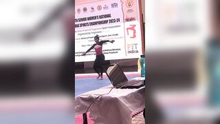 Artistic Yoga at 4th women’s National Yogasana Sports Championship 2023-24 at Amroha , Pradesh.