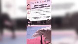 Artistic Yoga at 4th women’s National Yogasana Sports Championship 2023-24 at Amroha , Pradesh.