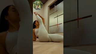 Yogini Practices Leg Stretching Exercise For Flexibility #shorts