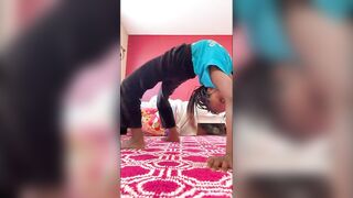 Trying to do this again #flexible #flexibility #challenge #flexiblechallenge