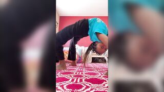 Trying to do this again #flexible #flexibility #challenge #flexiblechallenge