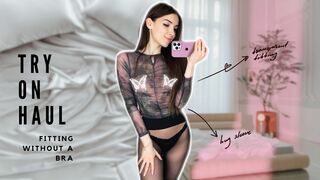 [4K] Transparent Try on Haul with Rita | See-Through LongSleeves