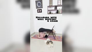 Halasana #strongcore#spinestretch #backrelievepain#stimulated thyroid gland #flexibility#stretching