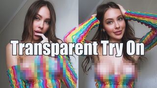 Transparent Try On Haul | Beginner Model (4k)