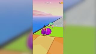 Twerk Race 3d lvl -1 ???? #shorts #twerk #mobilegaming