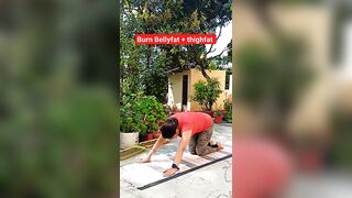 Burn bellyfat and thighfat |#fitness #fitnessmotivation #shorts #yoga #trendingshorts #viralvideo