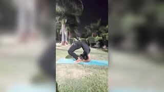 Advance chakrasana pose...????????‍♀️#yoga #fitness #strength #viralvideo #viralaudio #yogalovers