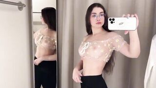 TRANSPARENT Dresses Try On Haul with Mirror View |