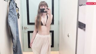 [4K] White pants! Try on Haul with Alisia