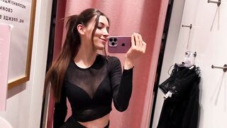 4K Transparent Try on Haul Lingerie Tops See Through Clothes