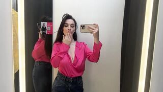 Transparents lingerie Try On Nude blouse with LizokkDemonsha