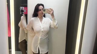 Transparents lingerie Try On Nude blouse with LizokkDemonsha