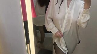 Transparents lingerie Try On Nude blouse with LizokkDemonsha