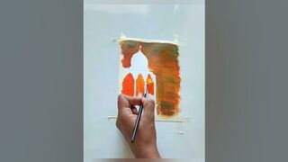 ????yoga with nature painting #youtube #youtubeshorts #paintingforbeginners