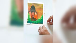 ????yoga with nature painting #youtube #youtubeshorts #paintingforbeginners