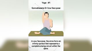 yoga pose - #1 #cowfacepose #shorts #yoga #health