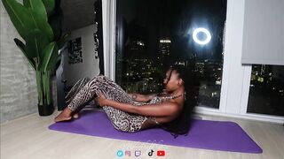 Deep stretching yoga workout