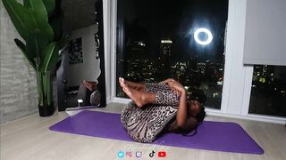 Deep stretching yoga workout