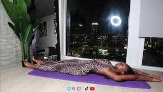 Deep stretching yoga workout