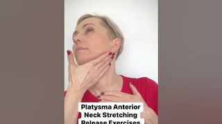 PLATYSMA Anterior NECK Stretching Release effective Exercise! #shorts_video #platysma #shortsreels