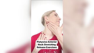 PLATYSMA Anterior NECK Stretching Release effective Exercise! #shorts_video #platysma #shortsreels