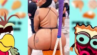 Pies and Thighs Big Body Tiktok Challenge Tiktok bigbank challenge #twerk (slow motion) compilation