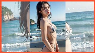 [4K] Fashion Show Various Bikinis Lookbook 19 - AI Art 패션쇼 다이나믹 비키니 룩북 ファッションショー ダイナミックビキニ