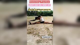 Stretching Practice #army #ssc #wbp #kp #সম্পূর্ণ ফ্রি-তে ফিজিক্যাল করানো হয়#shorts