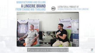 Manufacturing and Selling a Lingerie Brand from Chiang Mai Thailand