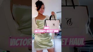 Mini Victoria Secret Try On Haul #shorts #tryonhaul #victoriasecret