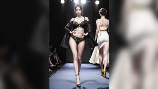 Black Lingerie Fashion Show Lookbook | AI Girl Art Lookbook