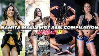 NAMRITA MALLA HOT REEL COMPILATION ll vertical ???? ll twerk reel ll#namritamalla #vertical #subscribe