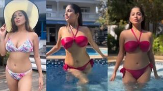 Actress in bikini|hot cleavage show |boobscleavage,hotscenes,#navelshow#shorts#ytshorts