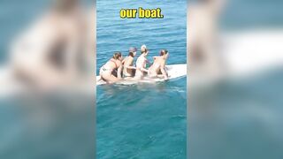 Can the ladies do it on the pasdleboard? #travel #bikini #gosailing