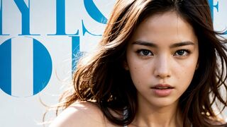 [[4k]] AI lookbook 비키니 잡지 커버 bikini magazine cover