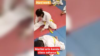 hard work stretching ???? //martial arts karate class saharsa ???? #youtubeshorts #viralvideo #shorts