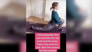 Is your hip stretching targeting the joint or the muscle?