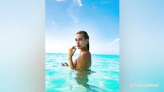 Hailey Bieber Looks Incredible in her Bikinis (Must Watch)