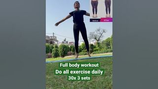 Full body workout । weight loss । reduce belly fat #ytshort #yoga #weightloss