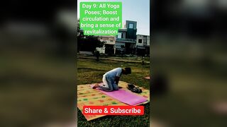 Day 9, All Yoga Poses: Boost circulation and bring a sense of revitalization #yoga #yogajourney