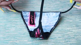 Tiny Micro G string Bikini Lingerie TRY on HAUL from La Senza | JustSimplyClaire