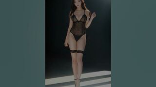 란제리 패션쇼, 런웨이 룩북 / Black Lingerie Fashion Show, Runway, lookbook / ファッションショー / 時裝表演 #shorts