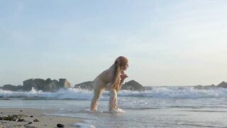 Yoga at the Beach (Beauty Shots)