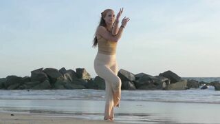 Yoga at the Beach (Beauty Shots)